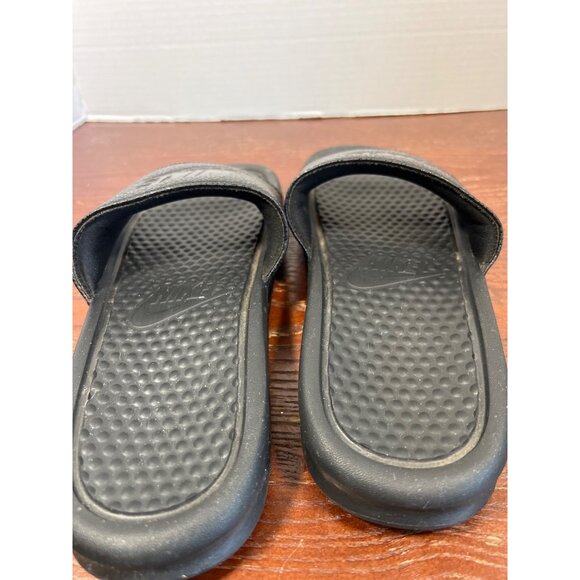 Nike Black Benassi Slides Sandals Size 7 Mens Slip-On Comfort Casual Footwear - Picture 5 of 6